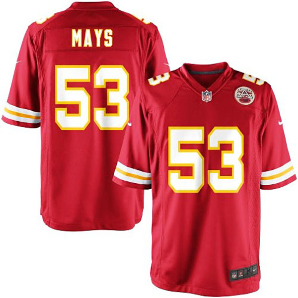 Nike Youth Kansas City Chiefs #53 Joe Mays Team Color Game Jersey