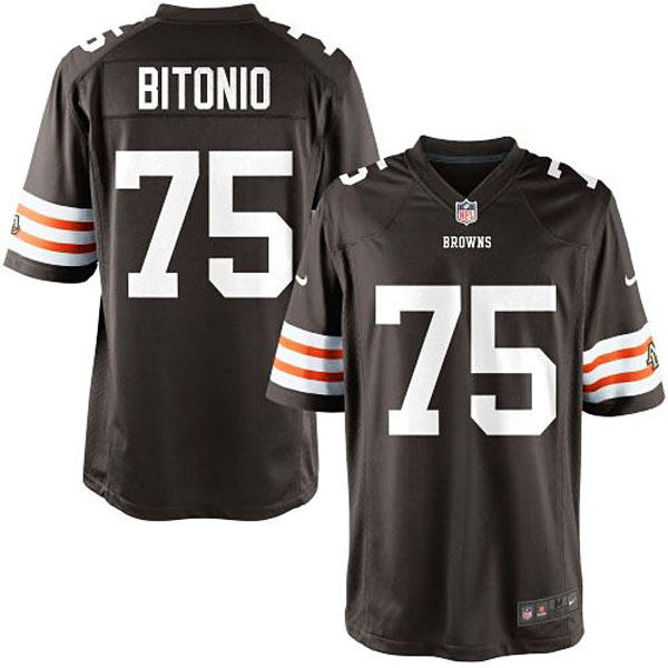 Nike Youth Cleveland Browns #75 Joel Bitonio Team Color Game Jersey