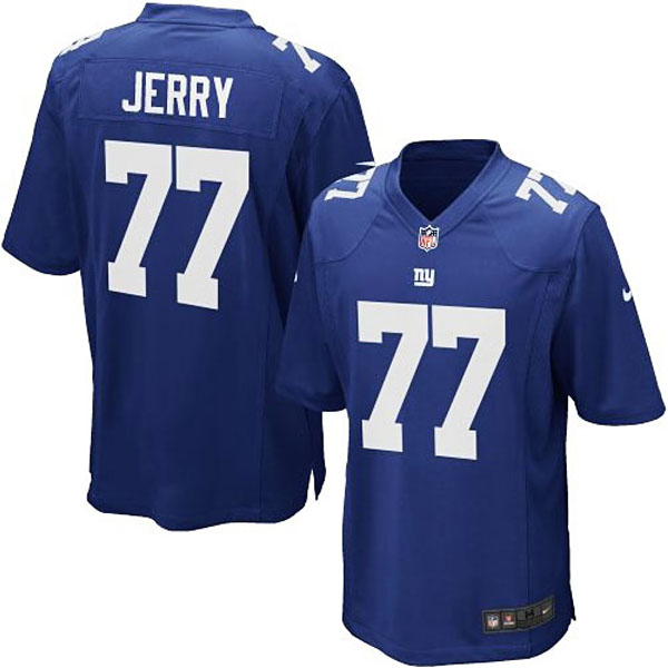 Nike Youth New York Giants #77 John Jerry Team Color Game Jersey