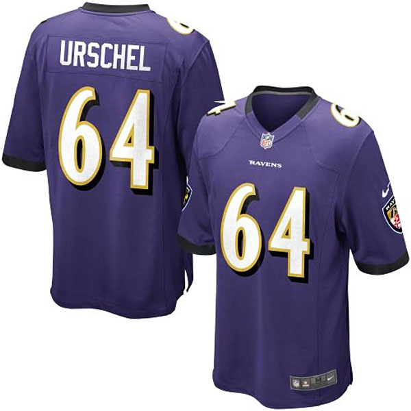 Nike Youth Baltimore Ravens #64 John Urschel Team Color Game Jersey