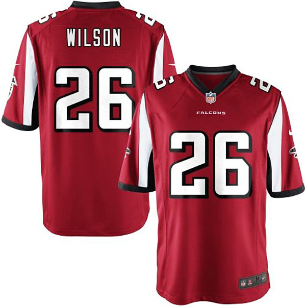 Nike Youth Atlanta Falcons #26 Josh Wilson Team Color Game Jersey