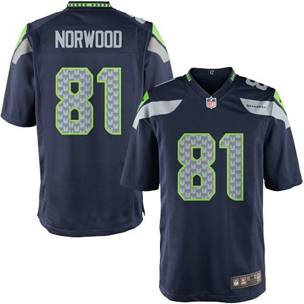 Nike Youth Seattle Seahawks #81 Kevin Norwood Team Color Game Jersey