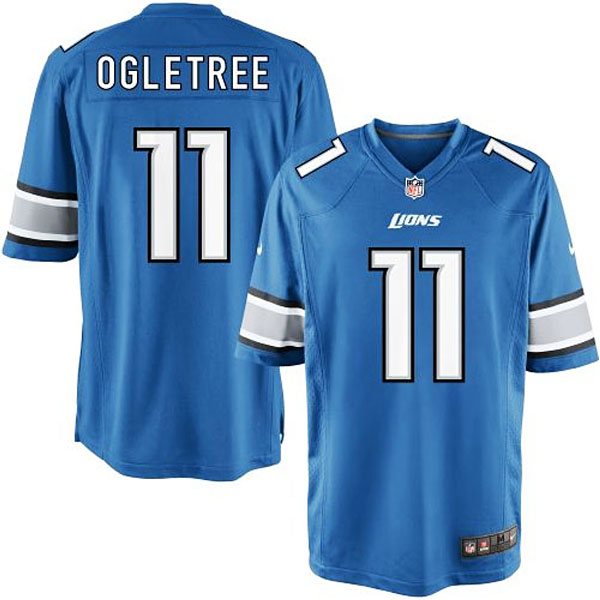 Nike Youth Detroit Lions #11 Kevin Ogletree Team Color Game Jersey