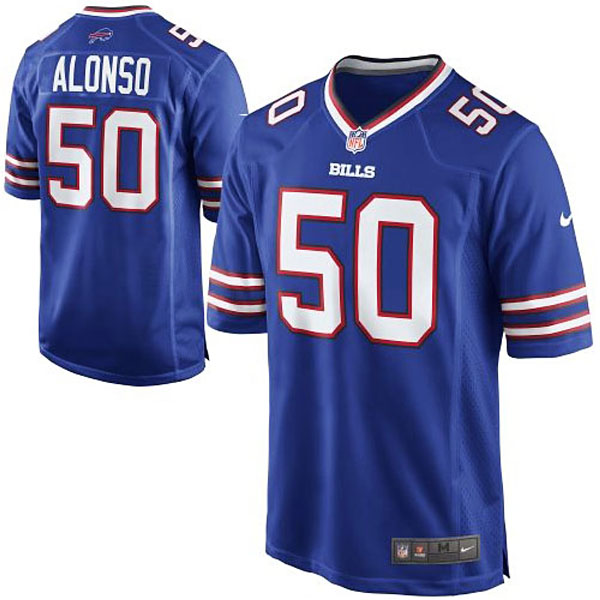 Youth Buffalo Bills #50 Kiko Alonso Nike Royal Blue Team Color Game Jersey