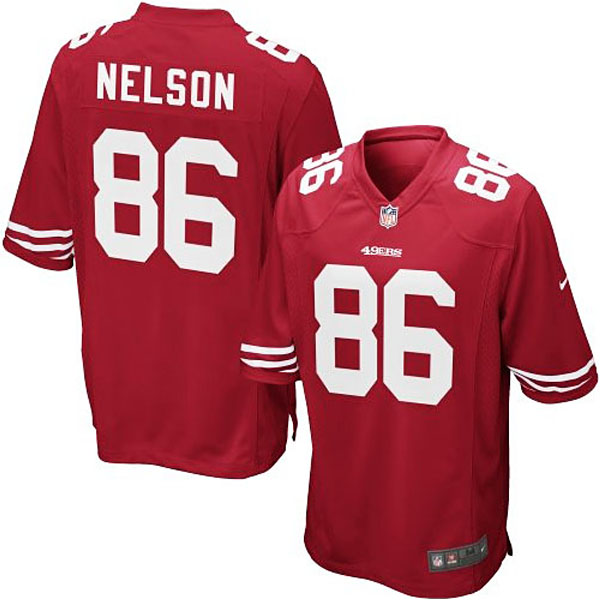 Nike Youth San Francisco 49ers #86 Kyle Nelson Team Color Game Jersey