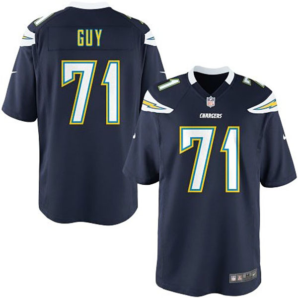 Nike Youth San Diego Chargers #71 Lawrence Guy Team Color Game Jersey