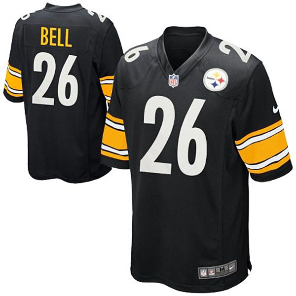 Youth Pittsburgh Steelers #26 Le'Veon Bell Nike Black Team Color Game Jersey