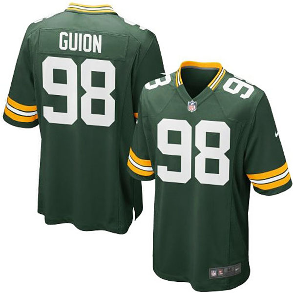 Nike Youth Green Bay Packers #98 Letroy Guion Team Color Game Jersey