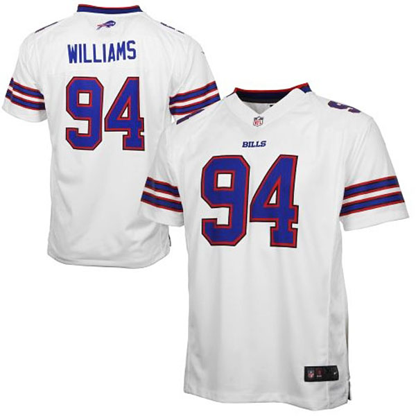 Youth Buffalo Bills #94 Mario Williams Nike White Game Jersey