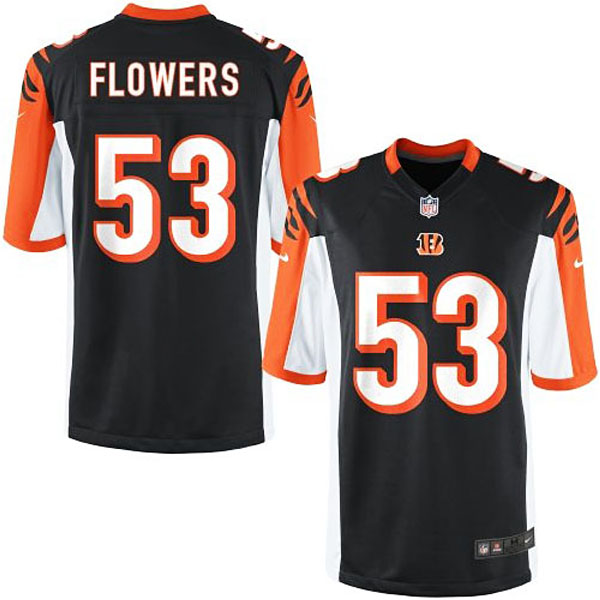 Nike Youth Cincinnati Bengals #53 Marquis Flowers Team Color Game Jersey