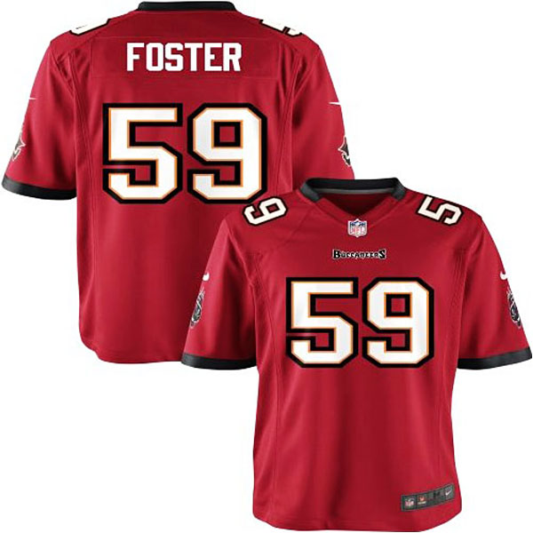 Nike Youth Tampa Bay Buccaneers #59 Mason Foster Team Color Game Jersey