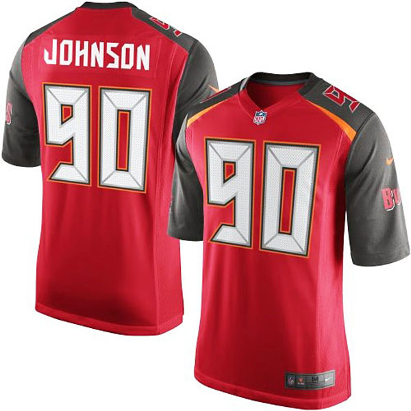 Youth Nike Michael Johnson Red Tampa Bay Game Jersey