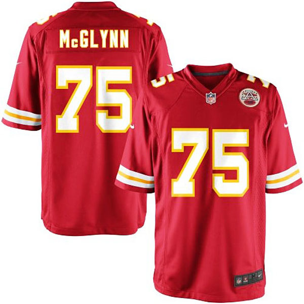 Nike Youth Kansas City Chiefs #75 Mike McGlynn Team Color Game Jersey