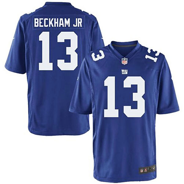 Youth New York Giants #13 Odell Beckham Jr. Nike Royal Blue Team Color Game Jersey