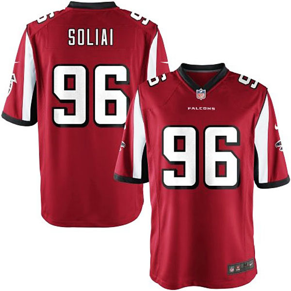 Nike Youth Atlanta Falcons #96 Paul Soliai Team Color Game Jersey