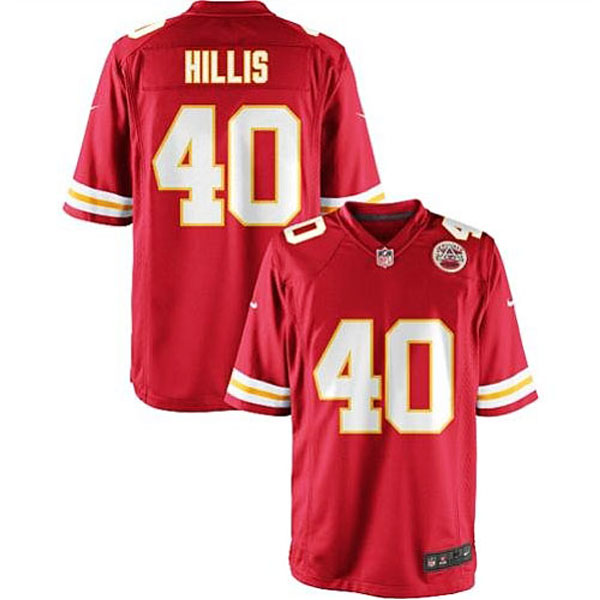 Nike Kansas City Chiefs #40 Youth Peyton Hillis Game Team Color Jersey (8-20)