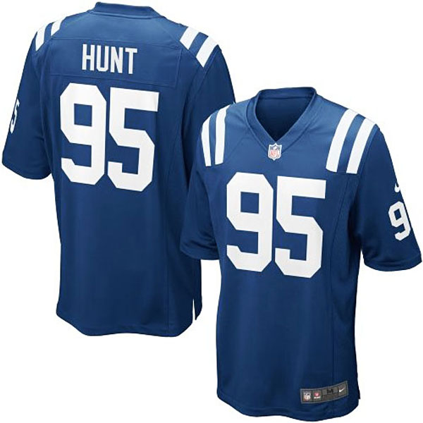 Nike Youth Indianapolis Colts #95 Phillip Hunt Team Color Game Jersey