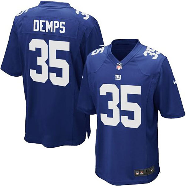 Nike Youth New York Giants #35 Quintin Demps Team Color Game Jersey