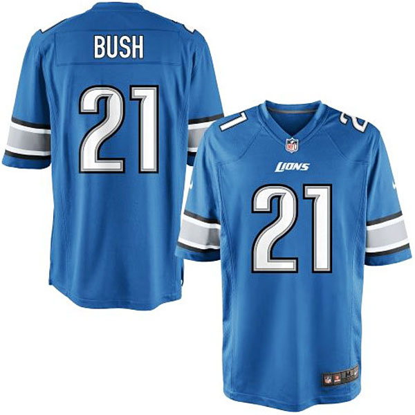 Nike Youth Detroit Lions #21 Reggie Bush Team Color Game Jersey