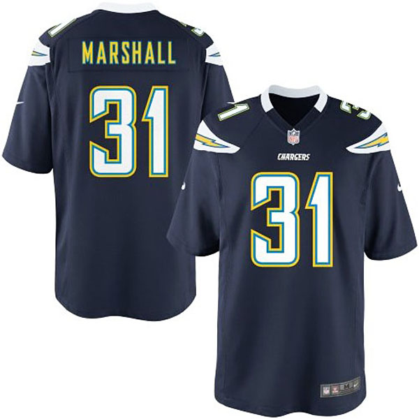 Nike Youth San Diego Chargers #31 Richard Marshall Team Color Game Jersey