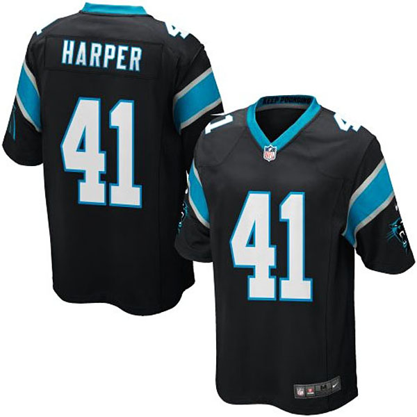 Nike Youth Carolina Panthers #41 Roman Harper Team Color Game Jersey