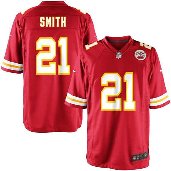 Nike Youth Kansas City Chiefs #21 Sean Smith Team Color Game Jersey