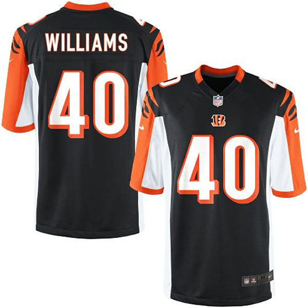 Nike Youth Cincinnati Bengals #40 Shawn Williams Team Color Game Jersey