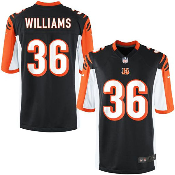 Nike Youth Cincinnati Bengals #36 Shawn Williams Team Color Game Jersey