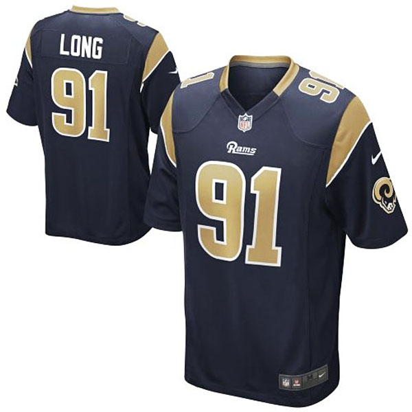 Youth St. Louis Rams Chris Long Nike Navy Blue Team Color Game Jersey