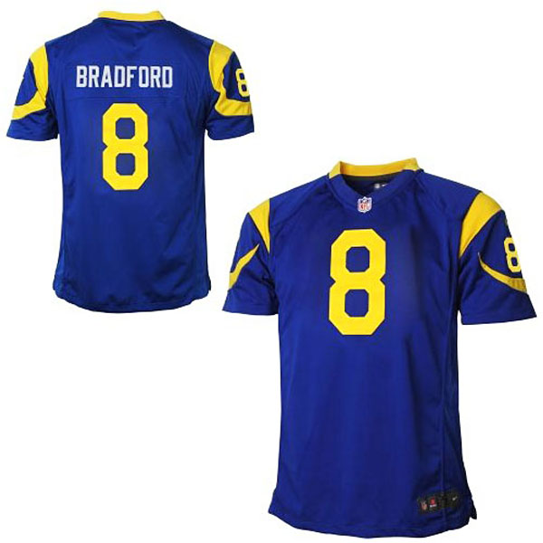 Youth St. Louis Rams Sam Bradford Nike Royal Blue Team Color Game Jersey