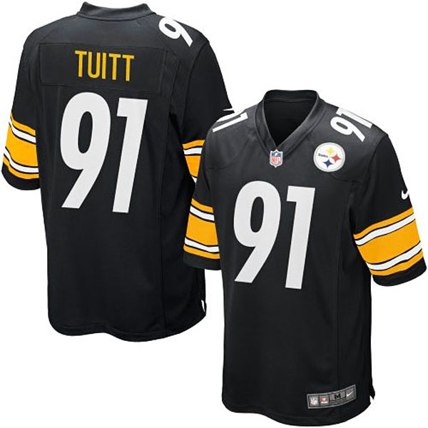 Nike Youth Pittsburgh Steelers #91 Stephon Tuitt Team Color Game Jersey