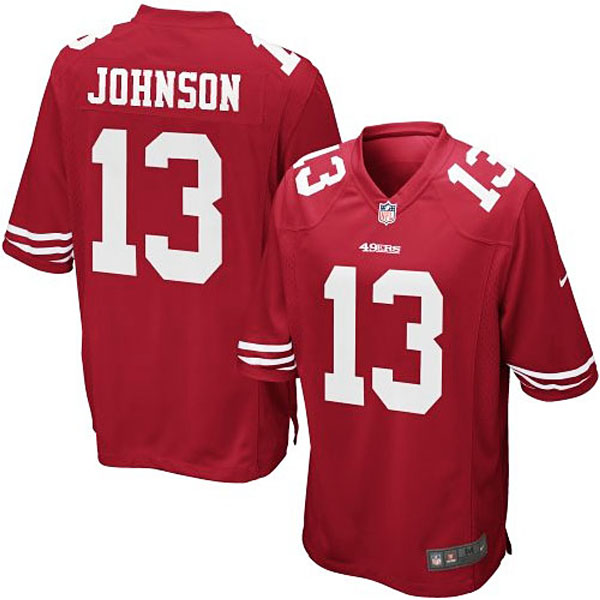 Nike Youth San Francisco 49ers #13 Steve Johnson Team Color Game Jersey