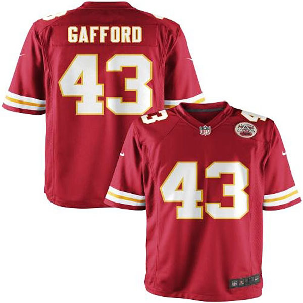 Nike Youth Kansas City Chiefs #43 Thomas Gafford Team Color Game Jersey