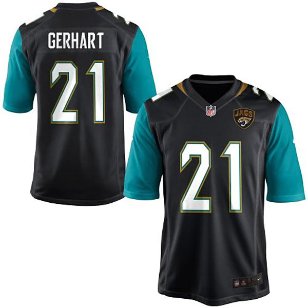 Youth Jacksonville Jaguars #21 Toby Gerhart Nike Black Team Color Game Jersey