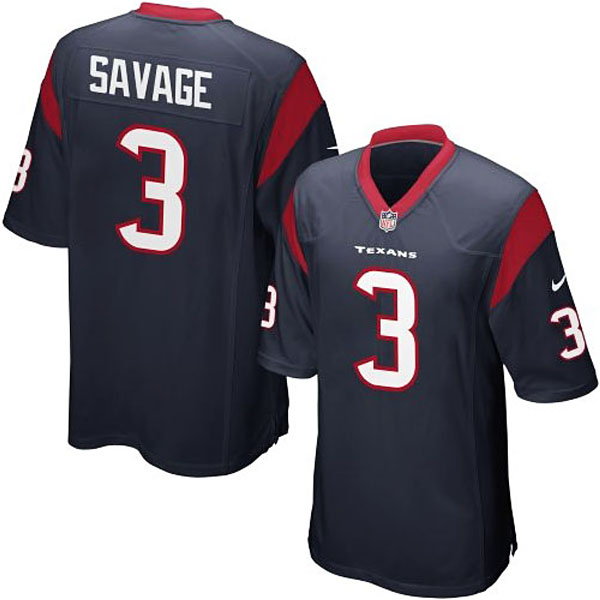 Nike Youth Houston Texans #3 Tom Savage Team Color Game Jersey