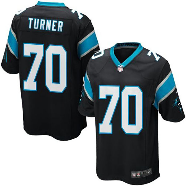 Nike Youth Carolina Panthers #70 Trai Turner Team Color Game Jersey