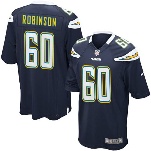 Nike Youth San Diego Chargers #60 Trevor Robinson Team Color Game Jersey