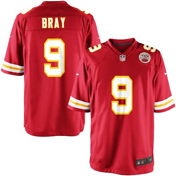 Nike Youth Kansas City Chiefs #9 Tyler Bray Team Color Game Jersey