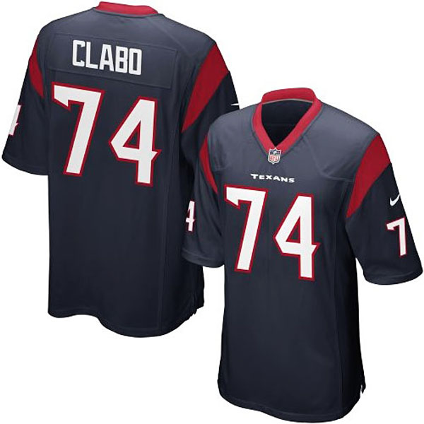 Nike Youth Houston Texans #74 Tyson Clabo Team Color Game Jersey