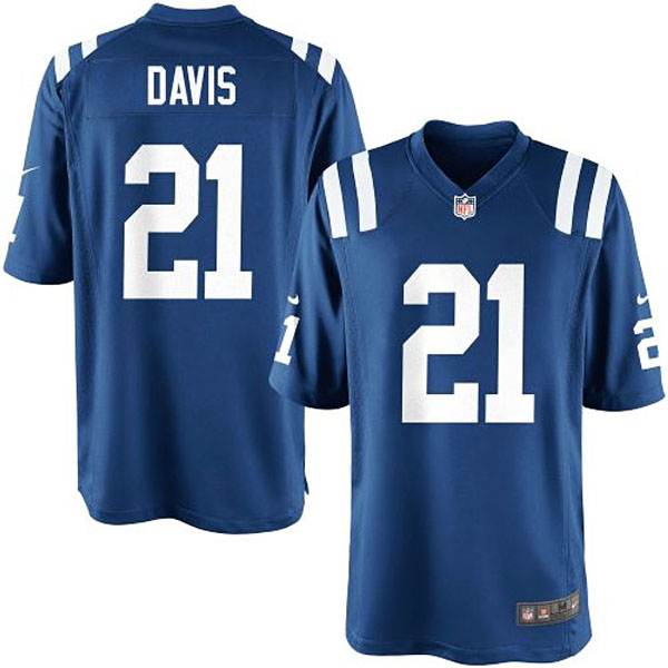 Nike Youth Indianapolis Colts #21 Vontae Davis Team Color Game Jersey