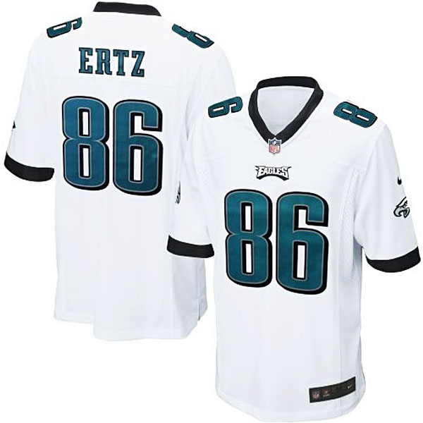 Mens Philadelphia Eagles #86 Zach Ertz Nike White Game Jersey