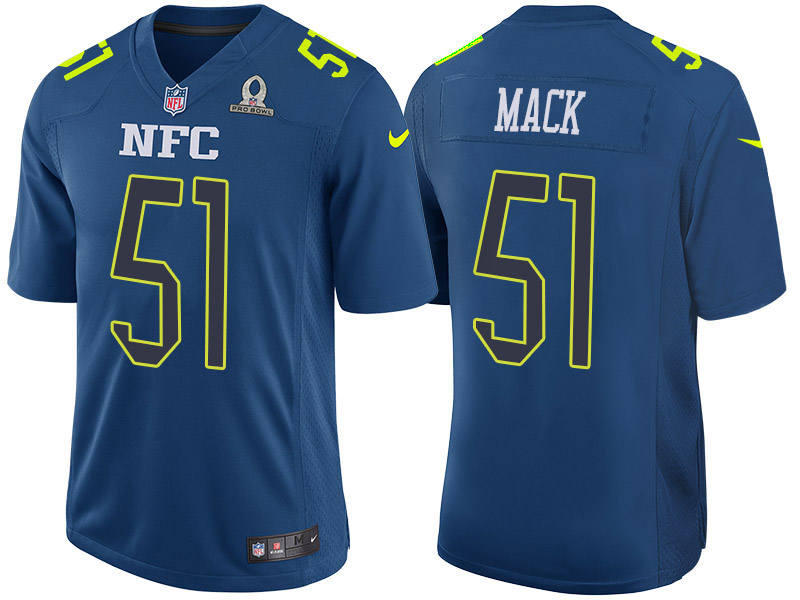 2017 Pro Bowl NFC Alex Mack Blue Game Jersey