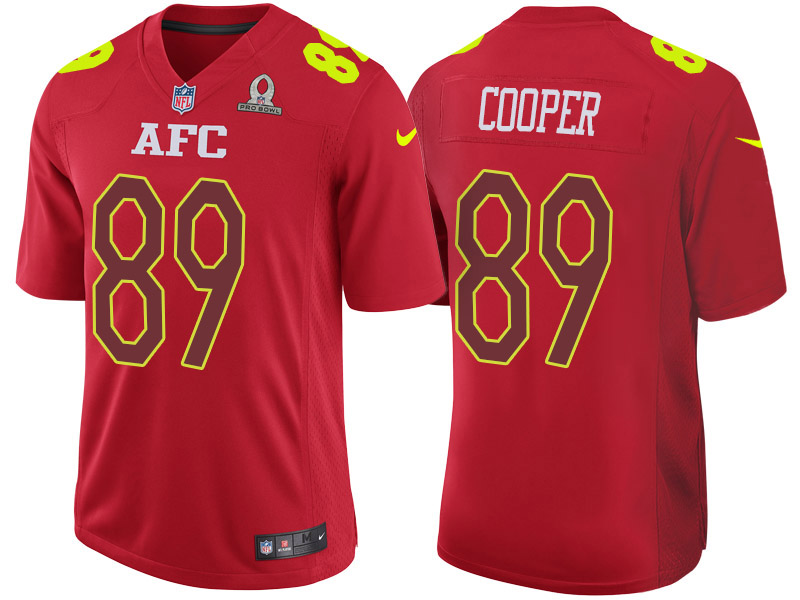 2017 Pro Bowl AFC Amari Cooper Red Game Jersey