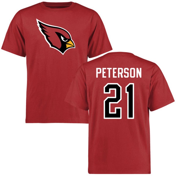 Arizona Cardinals #21 Patrick Peterson Name & Number Cardinal Logo T-shirt