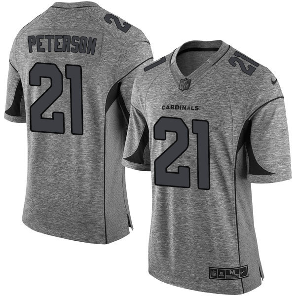 Arizona Cardinals #21 Patrick Peterson Gray Gridiron Limited Jersey