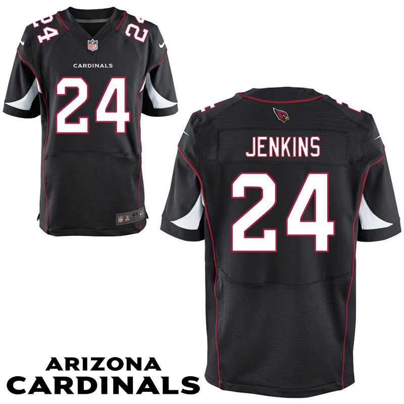 Arizona Cardinals #24 Mike Jenkins Black Elite Jersey