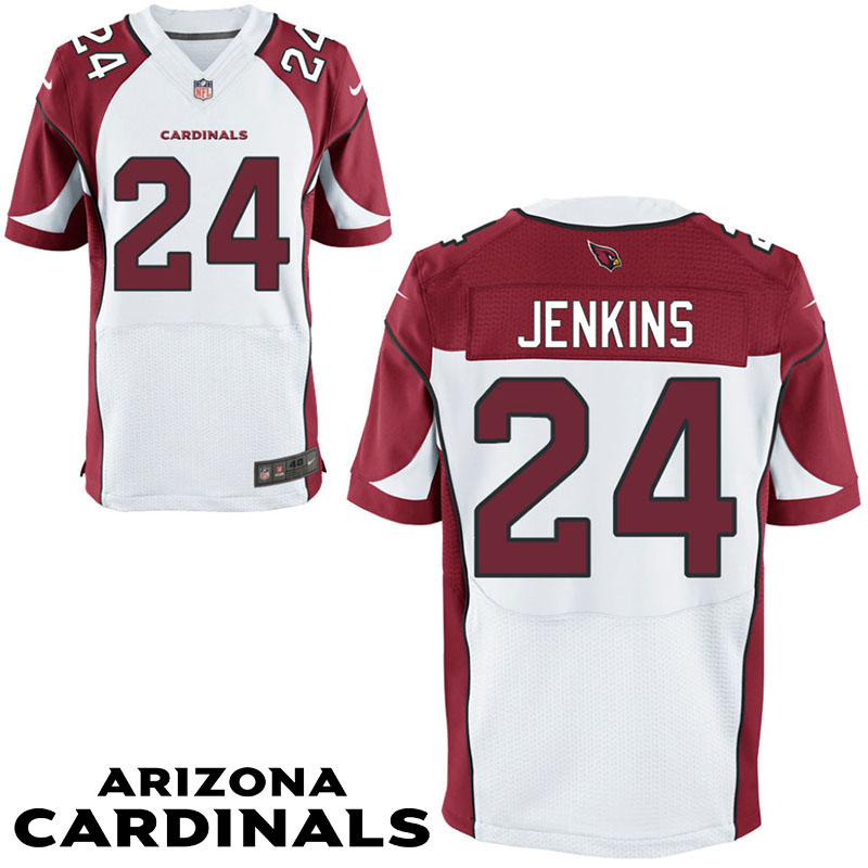 Arizona Cardinals #24 Mike Jenkins White Elite Jersey