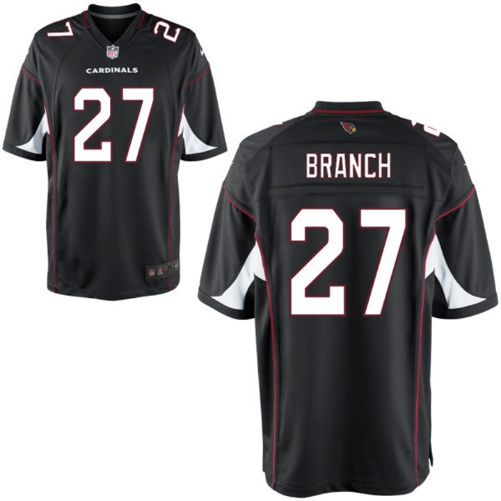 Arizona Cardinals #27 Tyvon Branch Black Game Jersey