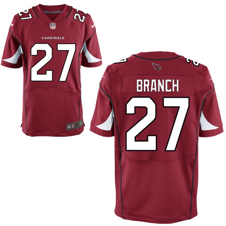 Arizona Cardinals #27 Tyvon Branch Red Elite Jersey