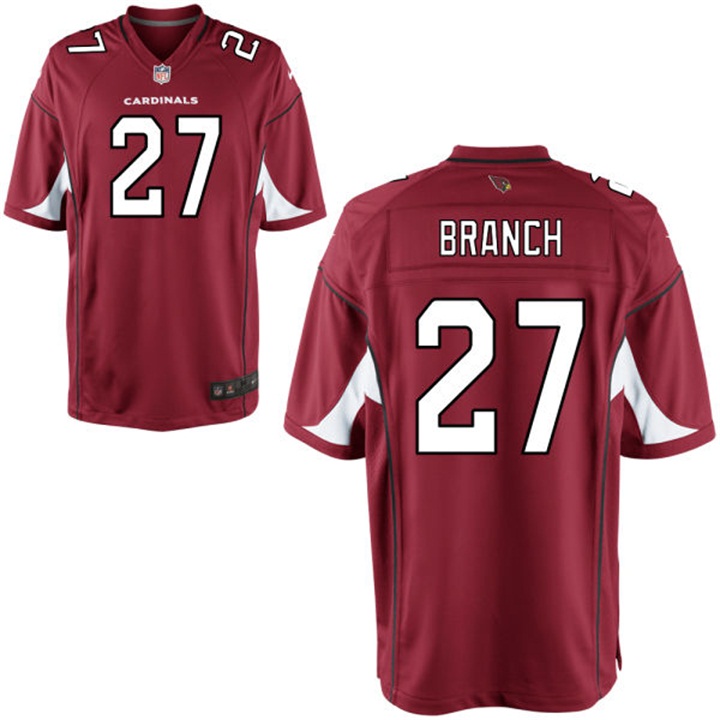 Arizona Cardinals Tyvon Branch Red Home Game Jersey